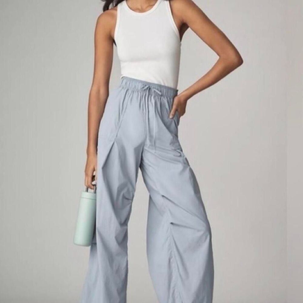 Anthropologie Women's Blue and Grey Jumper